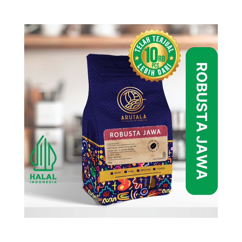 Arutala - Kopi Robusta Jawa 500 gram 500 gram Giling Halus