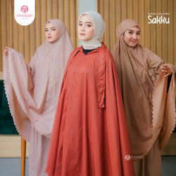 KhadijahLabel - Mukena Travel Mini Mukena Dewasa 3 in 1 Mukena Parasut Sakku