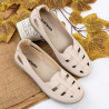 Catenzo Official - Sepatu Sandal Flat Casual Wanita Cream KS 810 Cream