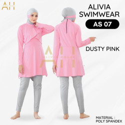 Alivia Swimwear AS07 - Baju Renang Muslimah Big Size