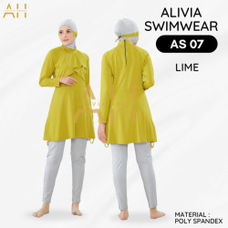 Alivia Swimwear AS07 - Baju Renang Muslimah Big Size