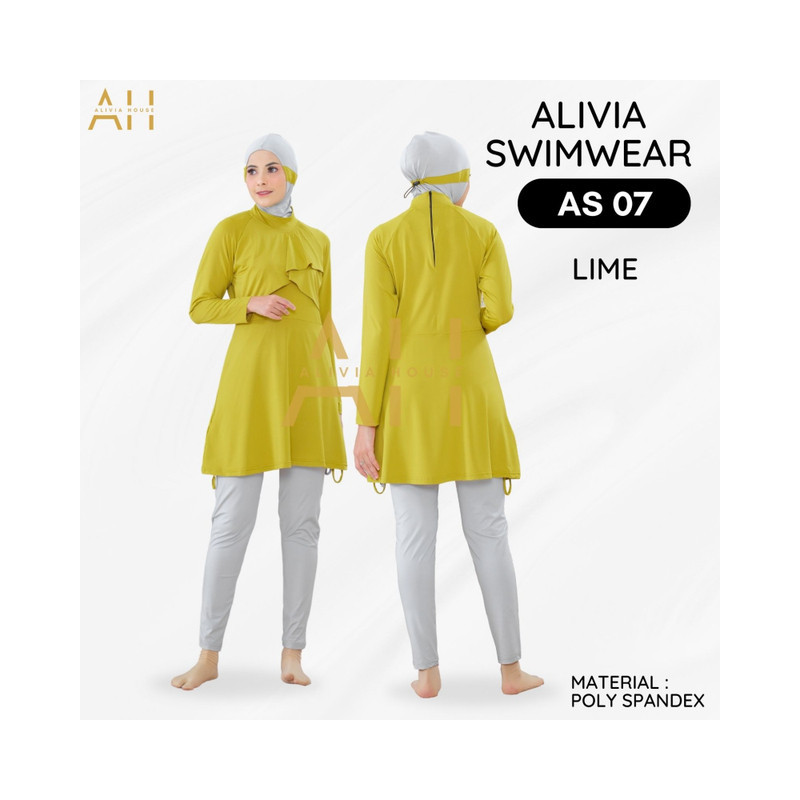 Alivia Swimwear AS07 - Baju Renang Muslimah Big Size