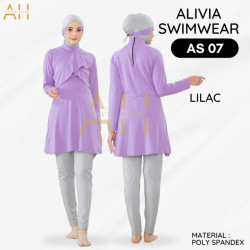 Alivia Swimwear AS07 - Baju Renang Muslimah Big Size