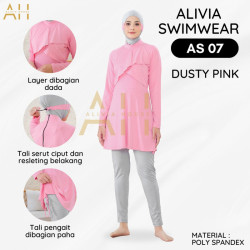 Alivia Swimwear AS07 - Baju Renang Muslimah Big Size