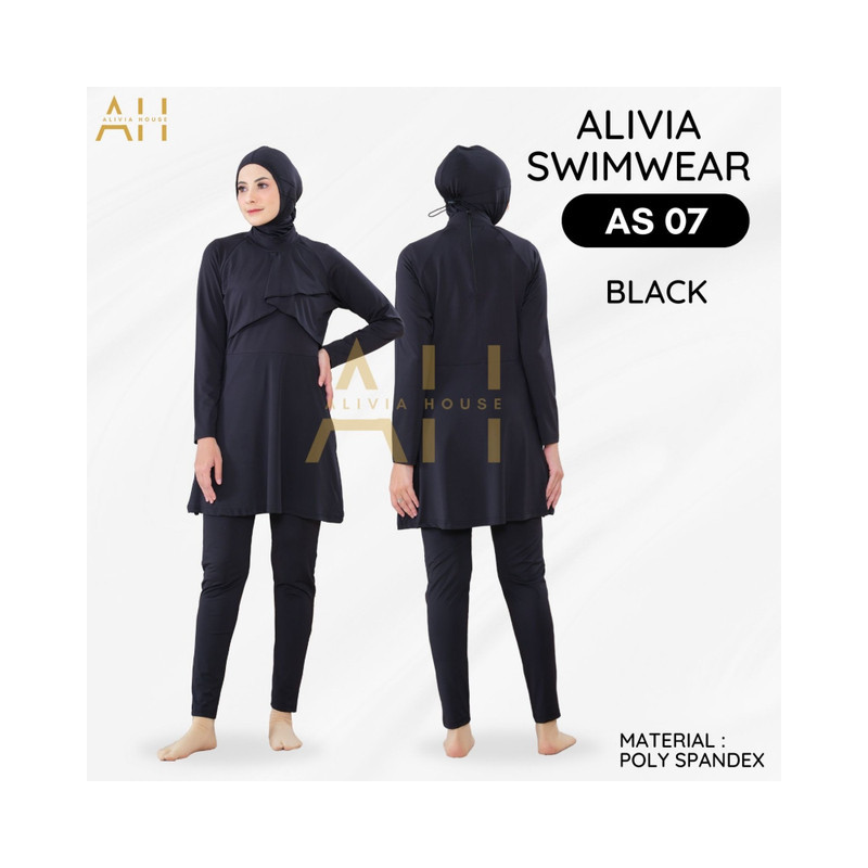 Alivia Swimwear AS07 - Baju Renang Muslimah Big Size