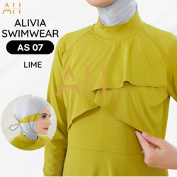 Alivia Swimwear AS07 - Baju Renang Muslimah Big Size