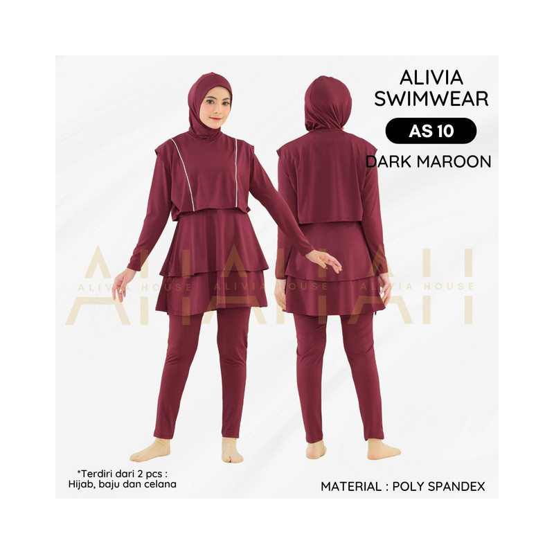 ALIVIA SWIMWEAR 10 Baju Renang Muslimah Baju renang wanita Pakaian Renang Wanita