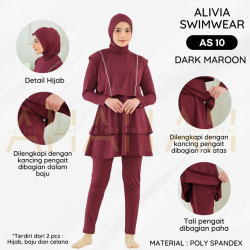 ALIVIA SWIMWEAR 10 Baju Renang Muslimah Baju renang wanita Pakaian Renang Wanita