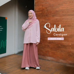 Naisha HIjrah - Sabila Cardigan Jumbo Dusty Pink